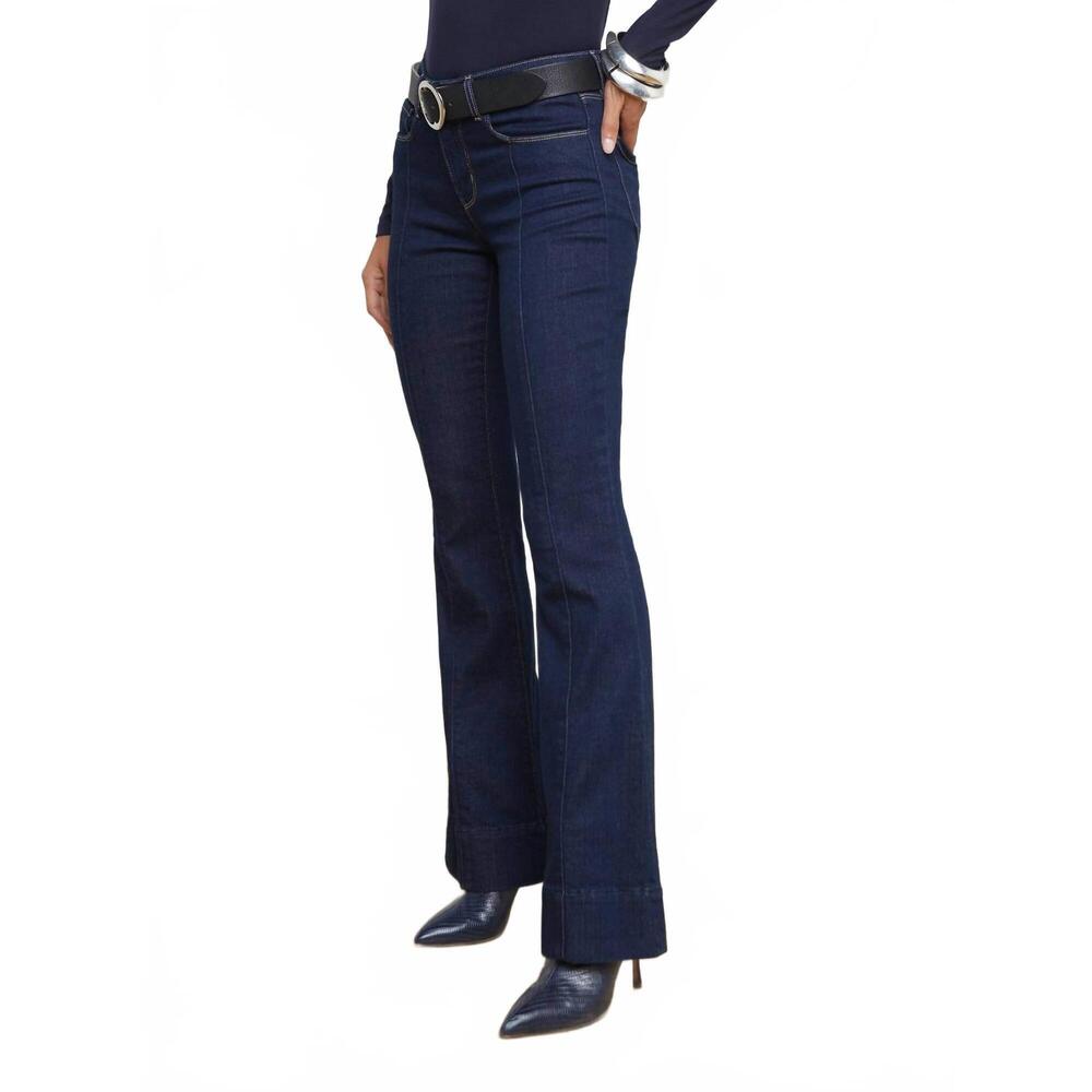 NEW L'AGENCE lenora flare jeans in koval - Picture 4 of 4